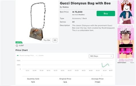 roblox gucci bag|gucci roblox bag value.